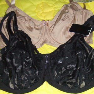 34G Parfait Jeanie & Wacoal Top Tier Bras LOT 2